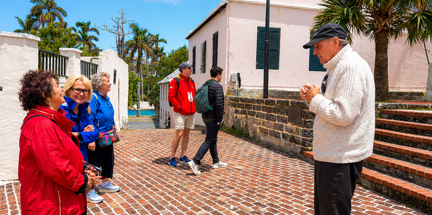 Bill with Tour Group